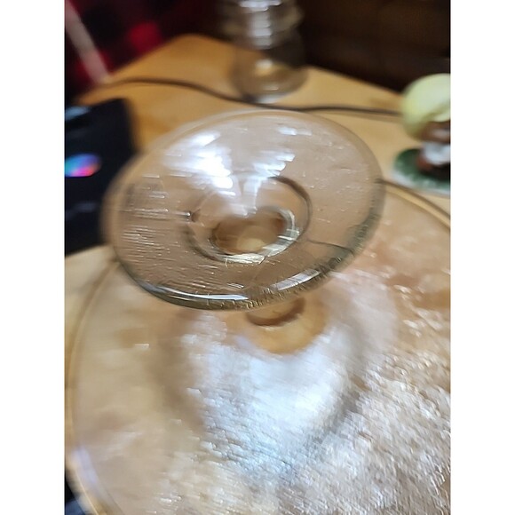 Vintage Amber Depression Glass Cake Stand – Madrid Pattern Federal Glass - Picture 7 of 8